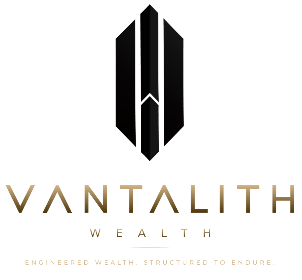 Vantalith logo, icon and tagline